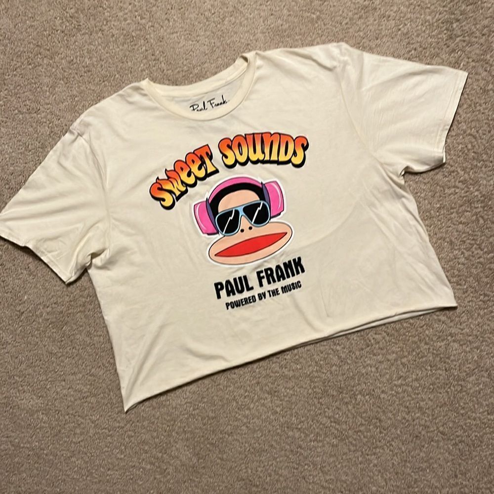 PAUL FRANK SIZE LARGE CROPPED T-SHIRT
